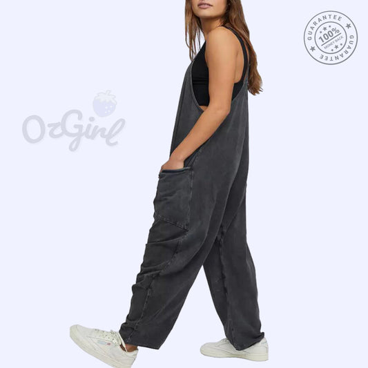 Sleeveless Overalls Jumpsuit