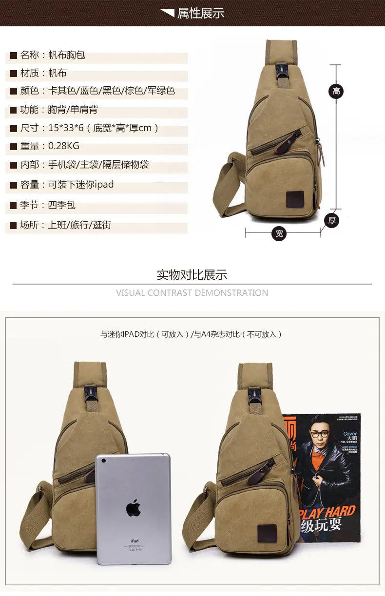 Chest Bag, Crossbody Bag, Cycling Bag - Glide Goods LLC
