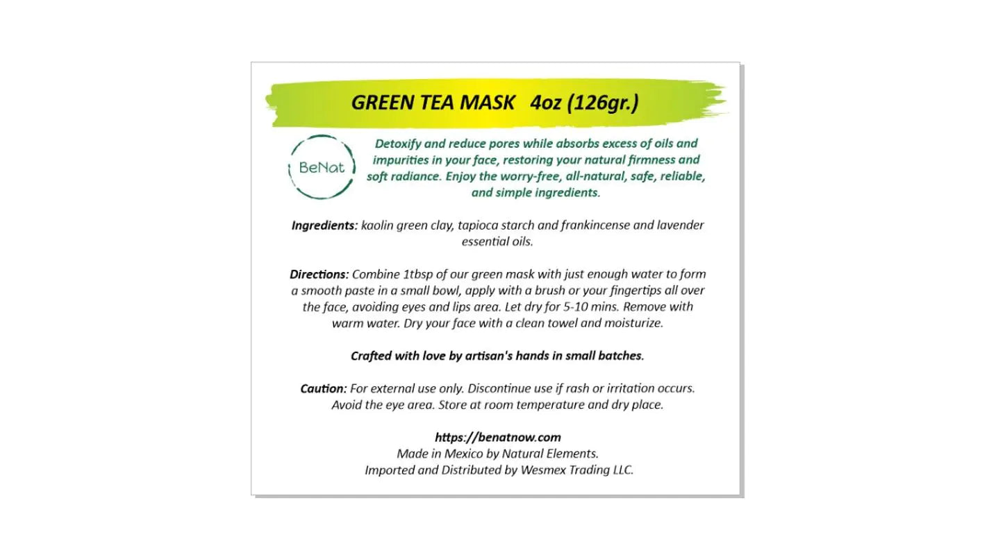Green Clay Mask - Glide Goods LLC