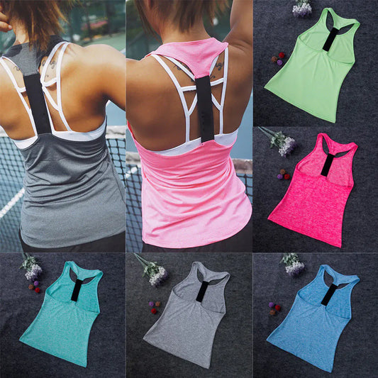 Casual Sleeveless Women Yoga Shirts - Glide Goods LLC