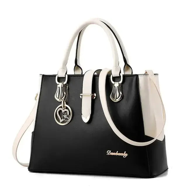 Women's Contrast Simple One Shoulder Handbag - Glide Goods LLC