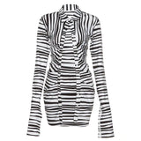 Kendra Striped Two Piece Skirt Set - Glide Goods LLC