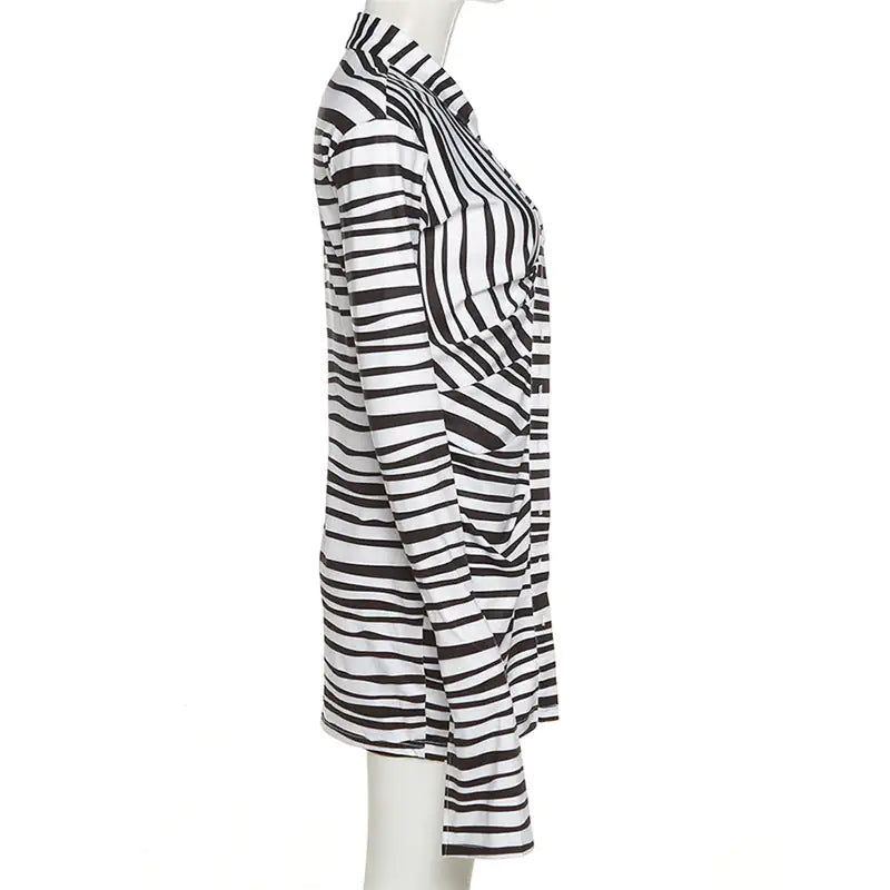 Kendra Striped Two Piece Skirt Set - Glide Goods LLC