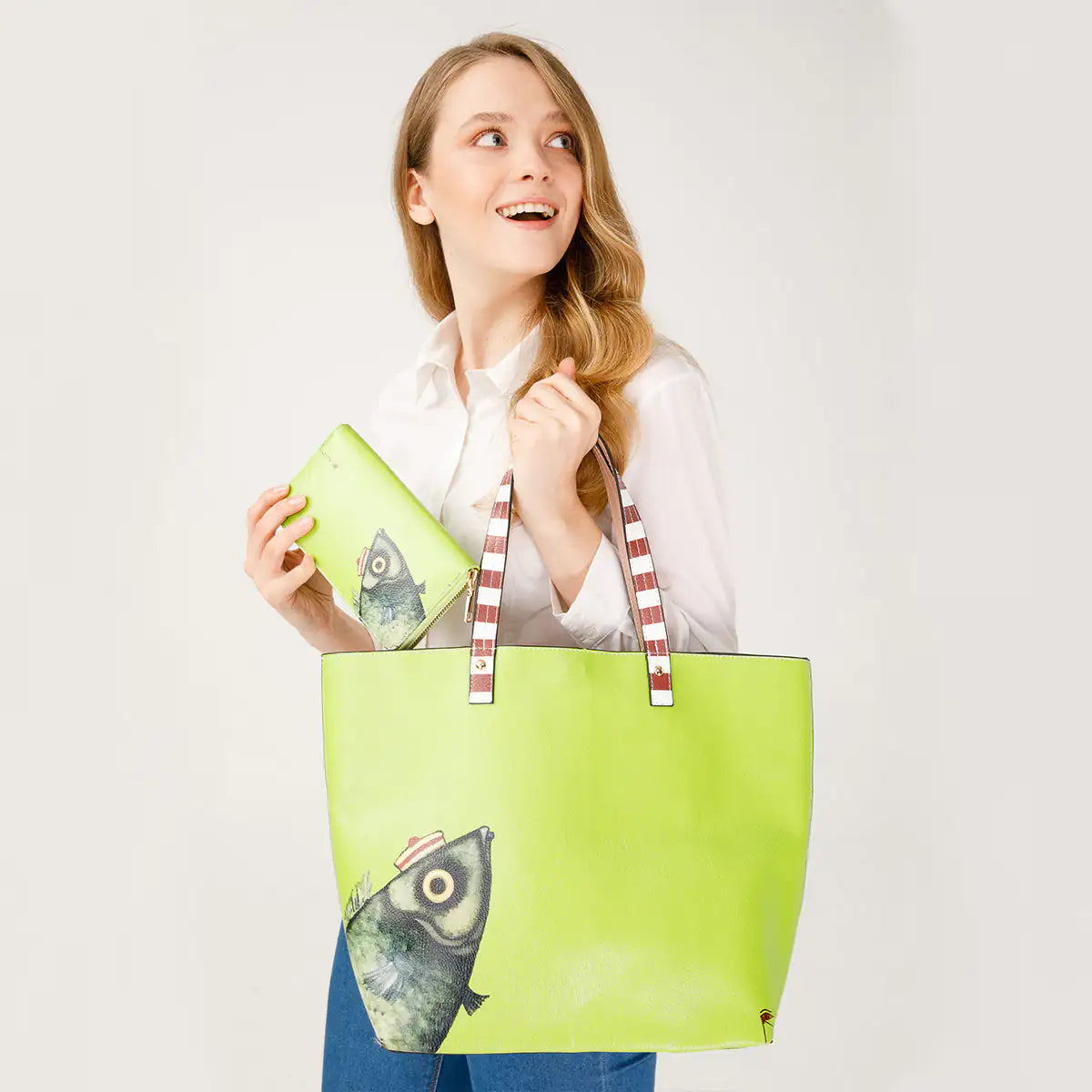 Biggdesign Pistachio Shoulder Bag and Wallet Set - Glide Goods LLC