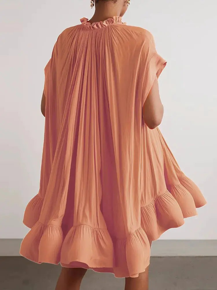 Asymmetrical Solid Mini Dresses For Women - Glide Goods LLC