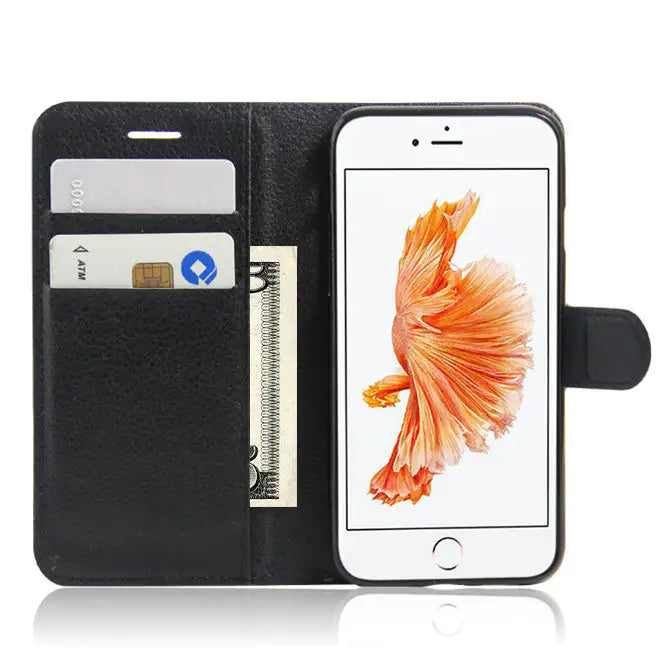 iPhone Solid Case with Wallet And Stand - Glide Goods LLC