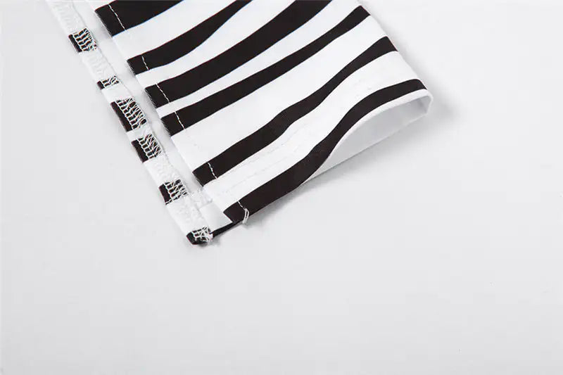 Kendra Striped Two Piece Skirt Set - Glide Goods LLC