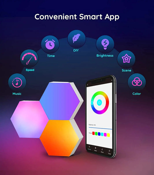 Smart Hexagon Lights - Glide Goods LLC