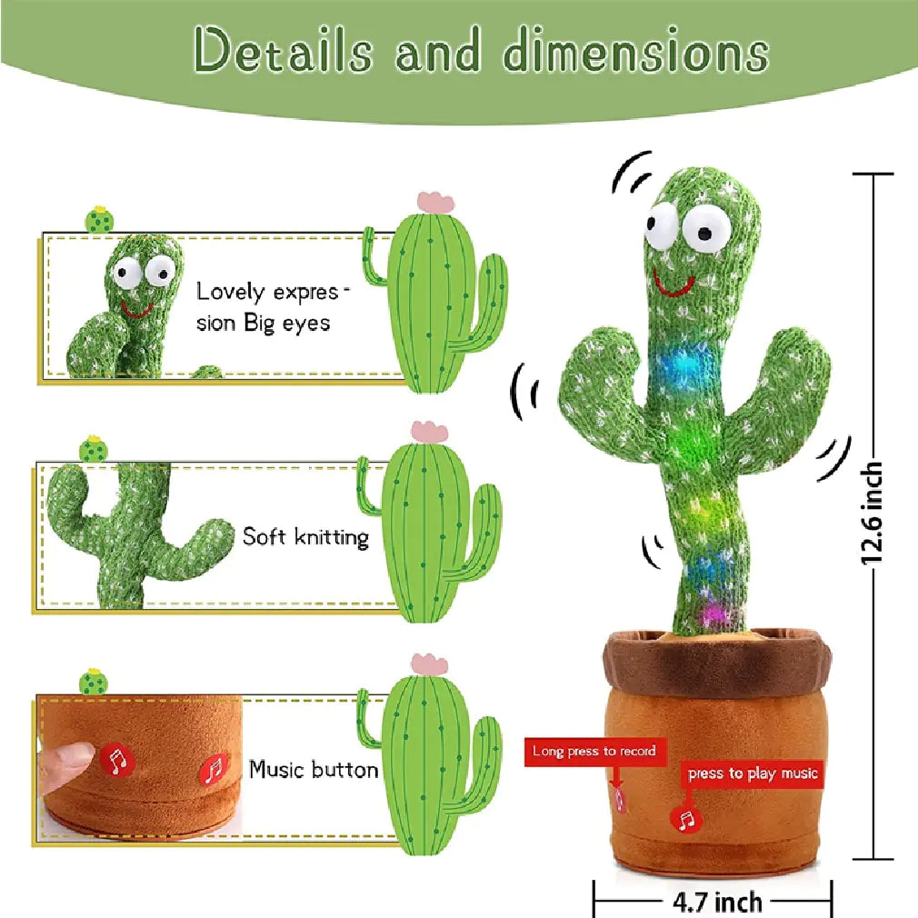 Dancing and Talikng Cactus Toy - Glide Goods LLC