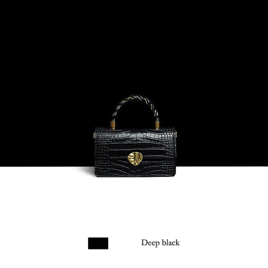 Vintage Genuine Leather Handbag with High-Quality Hardware - Glide Goods LLC