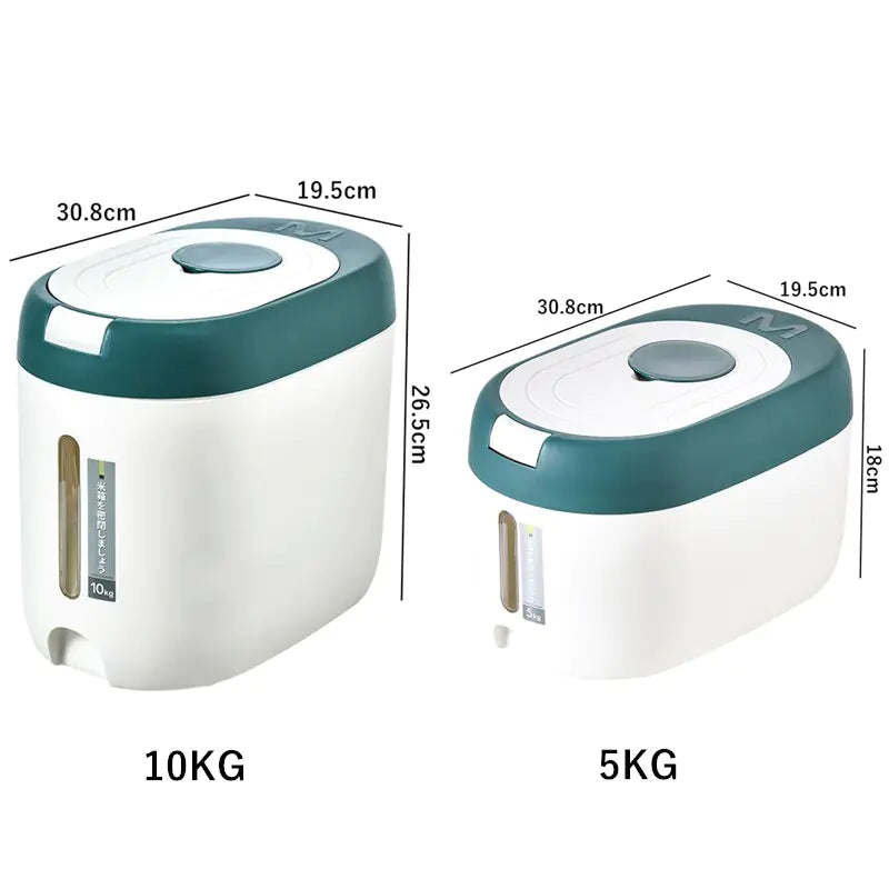 Automatic Food Storage Bin Kitchen Rice Bucket - Glide Goods LLC
