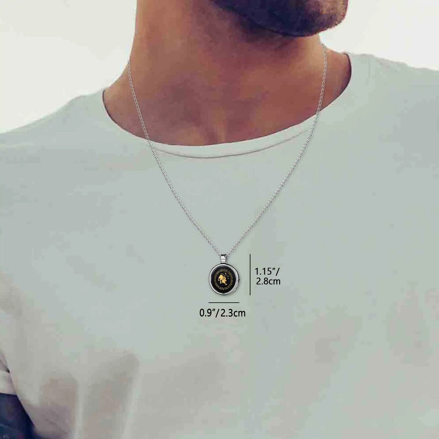 Leo Necklaces for Lovers of the Zodiac 24k Gold Inscribed - Glide Goods LLC