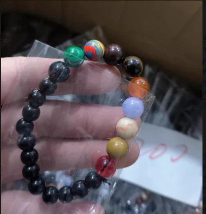 Eight Planets Natural Stone Bracelet - Glide Goods LLC