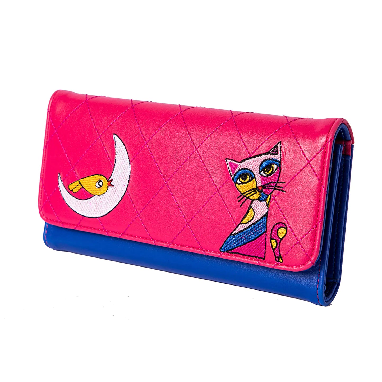 Biggdesign Owl and City Embroidered Wallet - Glide Goods LLC