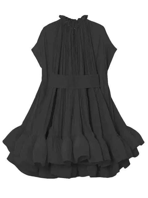 Asymmetrical Solid Mini Dresses For Women - Glide Goods LLC