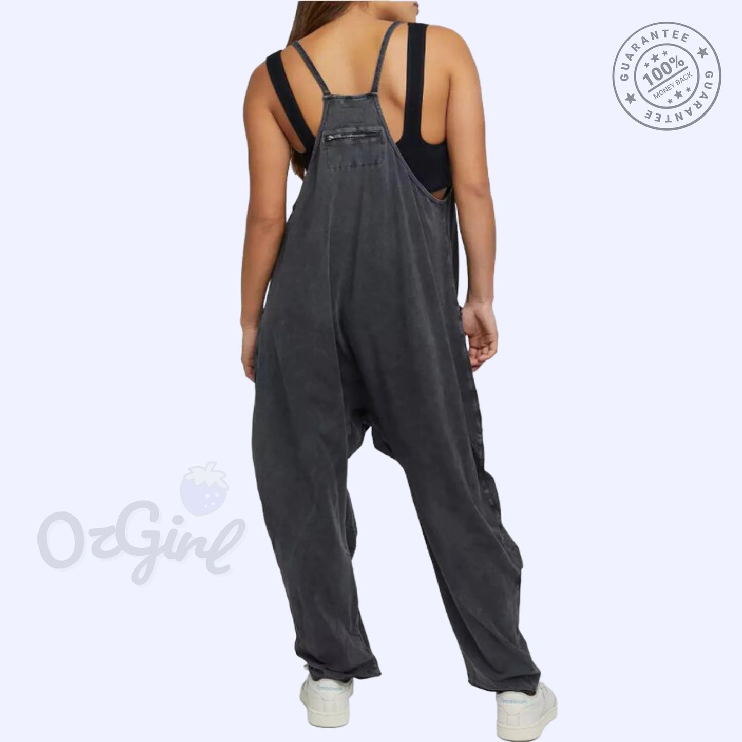 Sleeveless Overalls Jumpsuit
