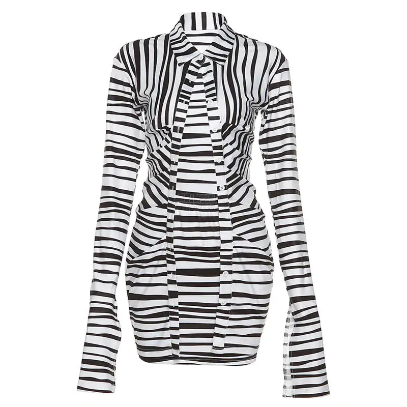 Kendra Striped Two Piece Skirt Set - Glide Goods LLC