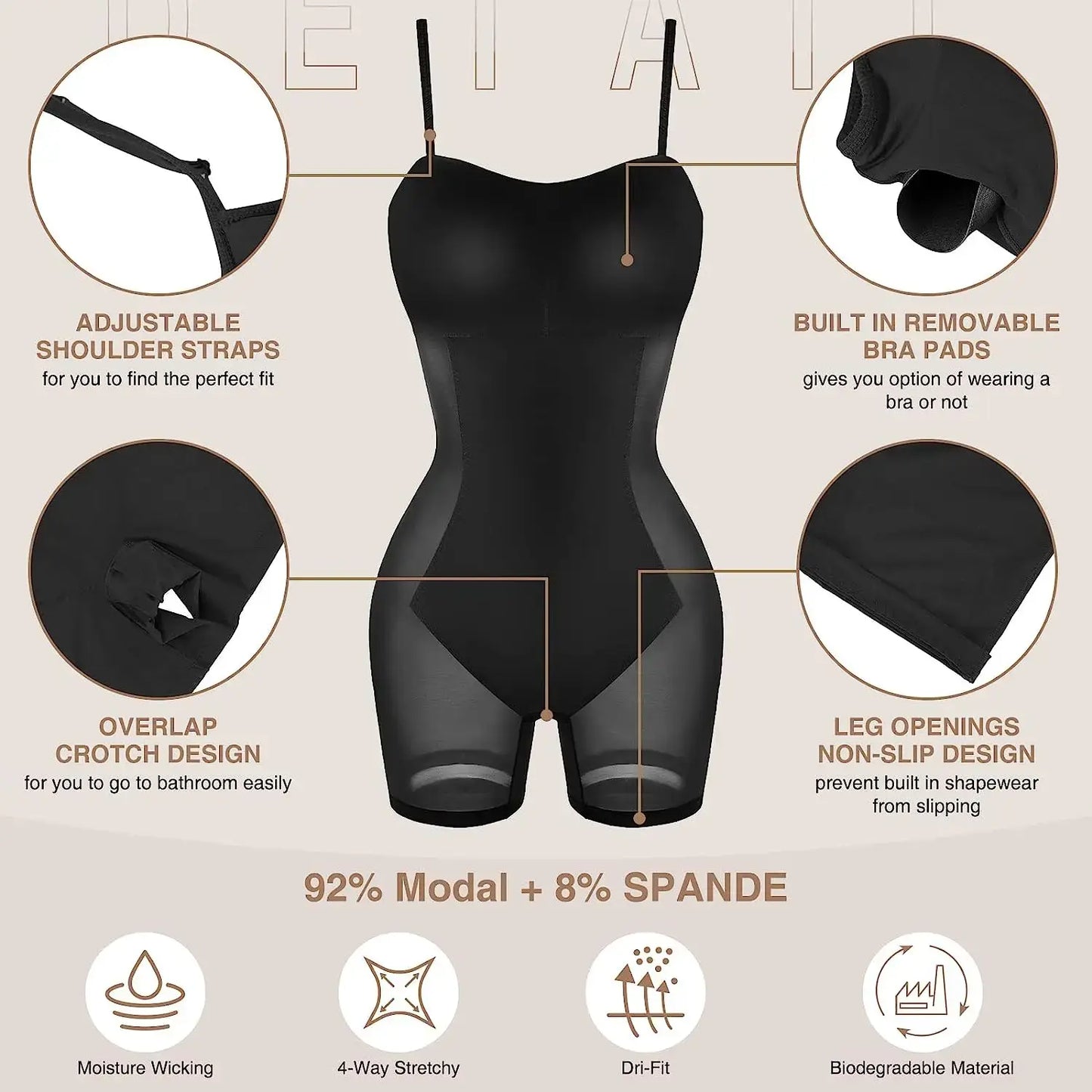 Bodycon Body Shaper - Glide Goods LLC