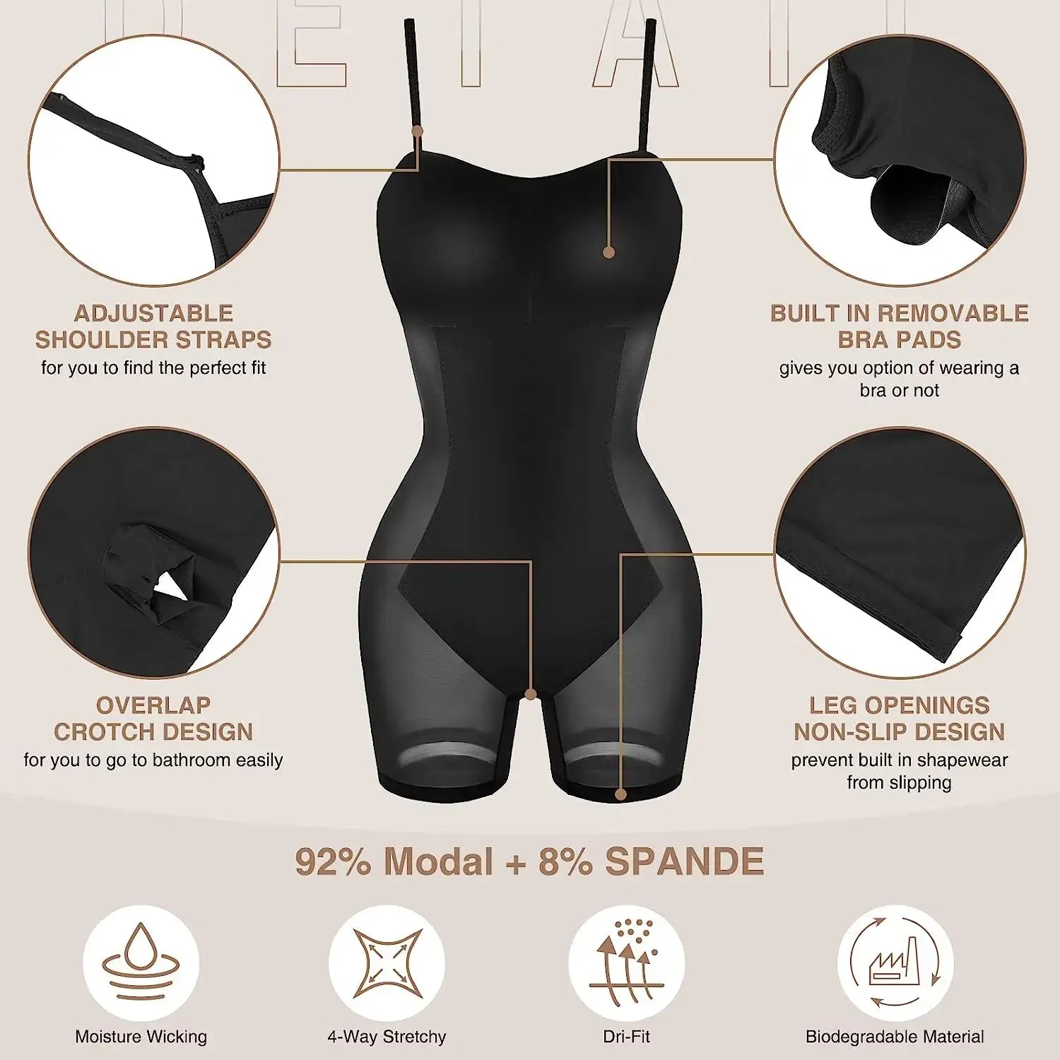 Bodycon Body Shaper - Glide Goods LLC