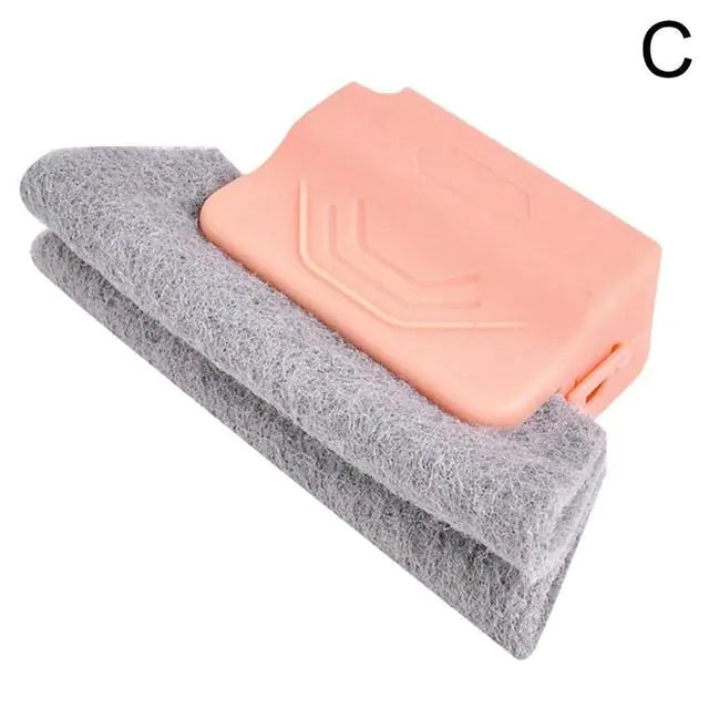 Window Groove Cleaning Tool with Brush and Cloth - Glide Goods LLC