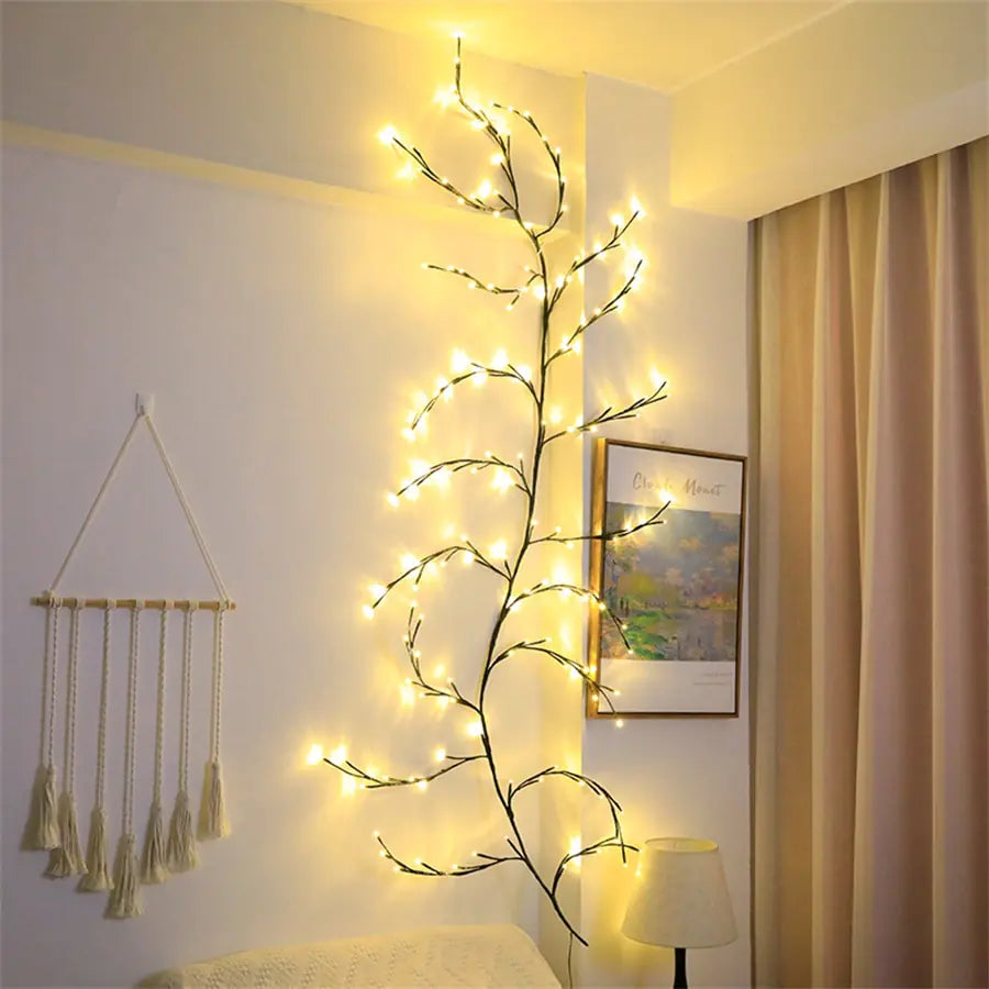 Willow Vine Branch Light Wall Decor - Glide Goods LLC
