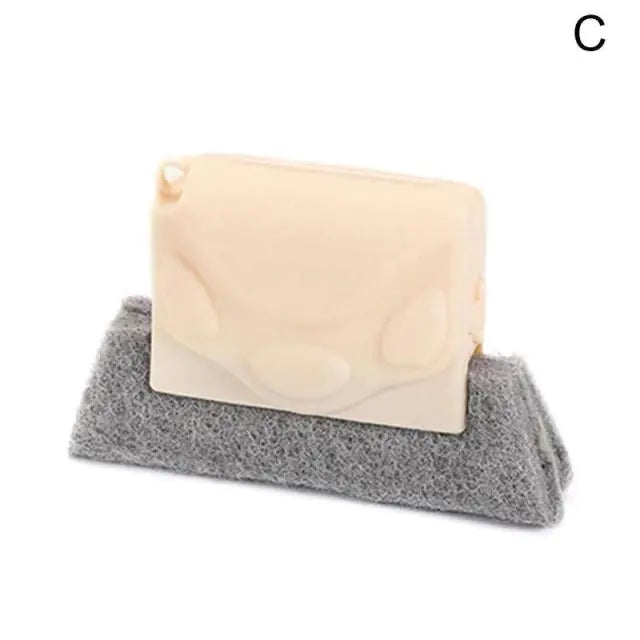 Window Groove Cleaning Tool with Brush and Cloth - Glide Goods LLC