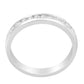 18K White Gold 1/4 Cttw Channel Set Brilliant Round-Cut Diamond Classic 11 Stone Wedding Band Ring (E-F Color, I1-I2 Clarity) - Glide Goods LLC
