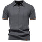 2025 Summer Men's Knit Cotton Polo Shirt (One Piece) - Glide Goods LLC