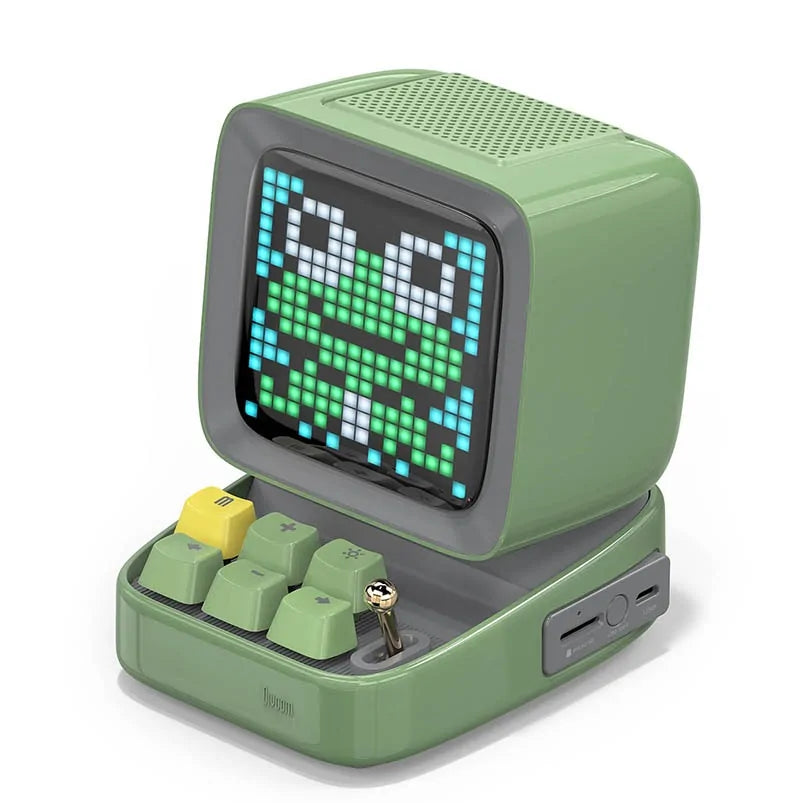 Retro Pixel Art Bluetooth Speaker and Alarm Clock Success Active Submit Title - Glide Goods LLC