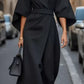 Juliette™ Elegant Belted Dress with Timeless Style - Glide Goods LLC