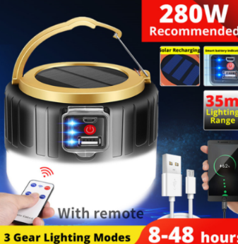 Camping Solar Light - Glide Goods LLC