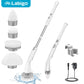 LABIGO Electric Spin Scrubber , Shower Cleaning Brush, Power Scrubber for Cleaning Bathroom Bathtub Kitchenwith 4 Replaceable Brush Heads