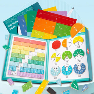 "Montessori Magnetic Fraction Learning Math Toy Set"