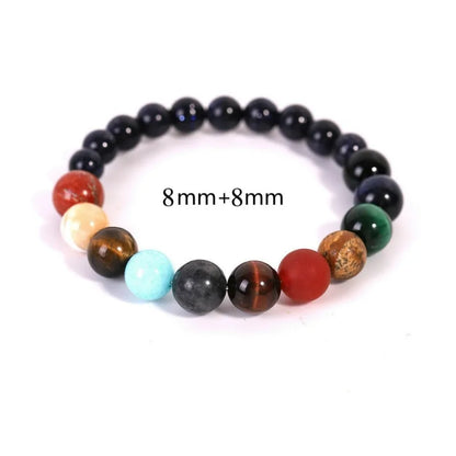 Eight Planets Natural Stone Bracelet - Glide Goods LLC