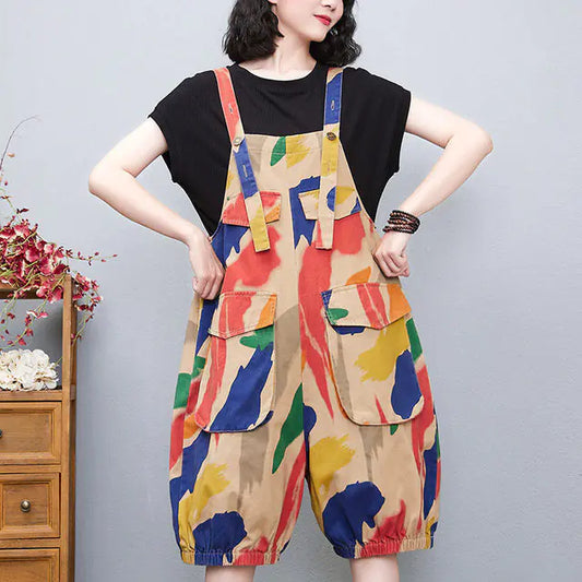 Trendy Women's High Waist Wide Leg Denim Jumpsuit - Glide Goods LLC
