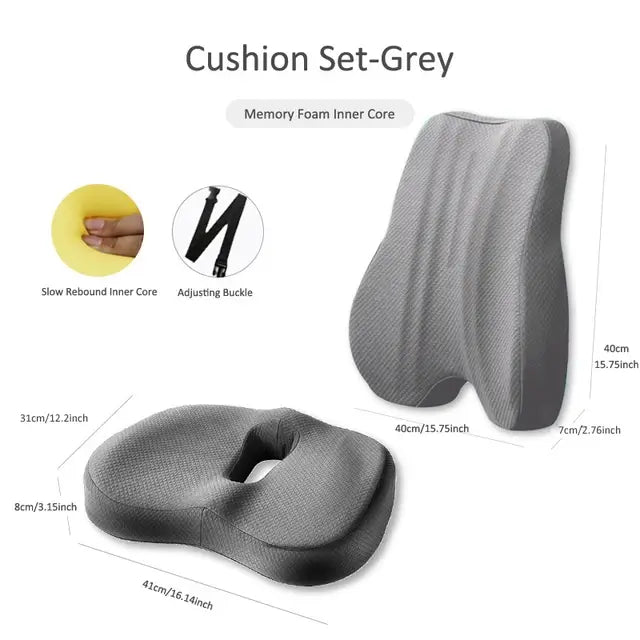 Memory Foam Seat Cushion - Glide Goods LLC