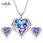 Heart Crystal Necklace - Glide Goods LLC
