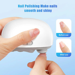 Electric Nail Clipper Grinding and Polishing 2 in 1 Multifunctional Portable Automatic Nail Grinder Electric Manicure Tool