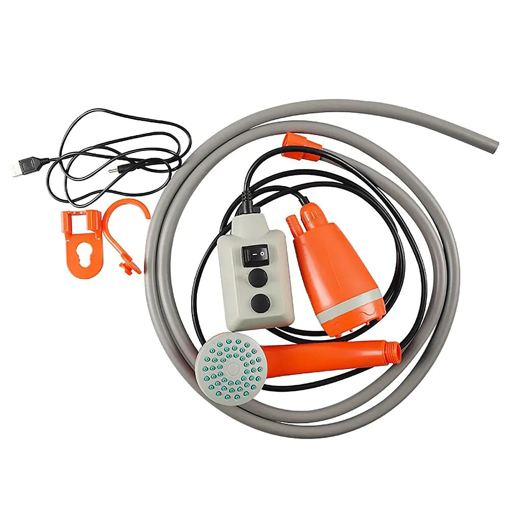 Rechargeable Outdoor Shower. - Glide Goods LLC