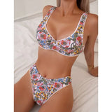 Back Knotted Beach Wear Bathing Suit - Glide Goods LLC