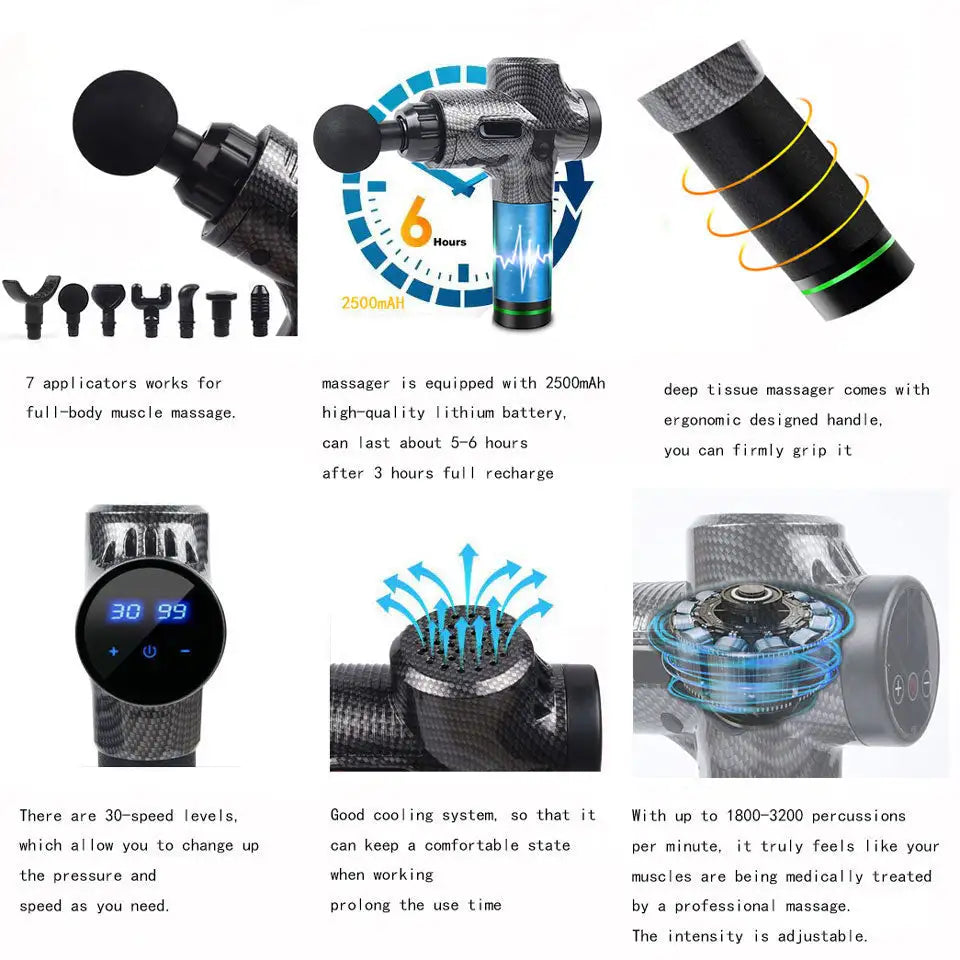 Electric Muscle Gun Massager - Glide Goods LLC