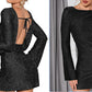 KATE – Glittering Open-Back Dress ✨ - Glide Goods LLC