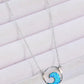 Opal Wave Pendant Necklace - Glide Goods LLC