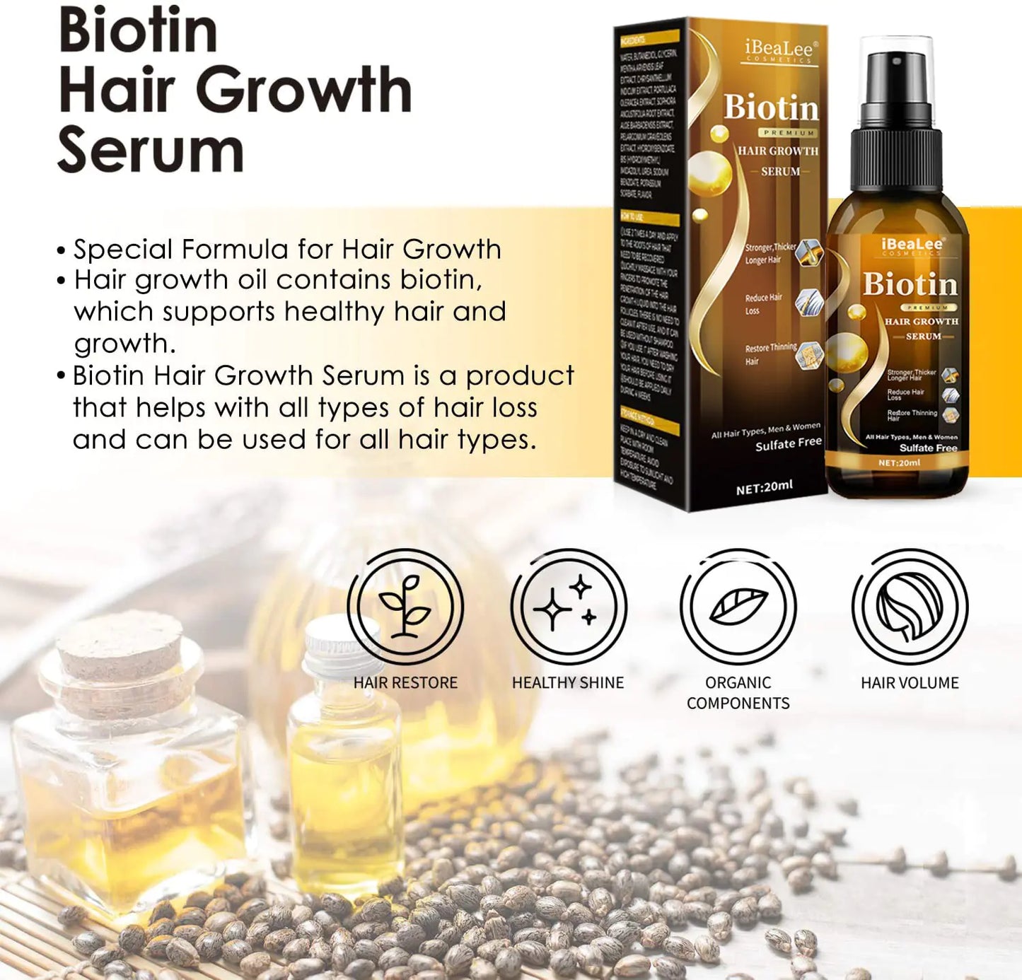 Hair Care Essential Oils - Glide Goods LLC