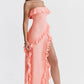 Strapless Suspender Evening Dress - Glide Goods LLC
