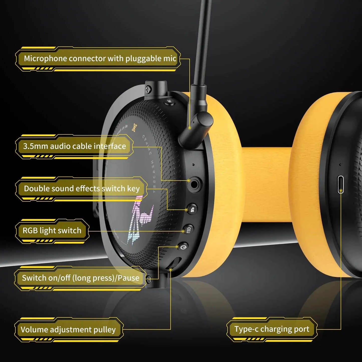 Wireless Gaming Headset - Glide Goods LLC