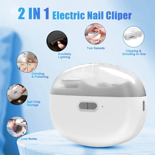 Electric Nail Clipper Grinding and Polishing 2 in 1 Multifunctional Portable Automatic Nail Grinder Electric Manicure Tool