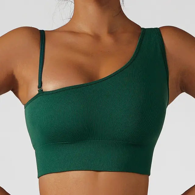 Summer Sexy Oblique Shoulder Yoga Clothes Tops - Glide Goods LLC