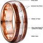Koa Wood and Pearl Tungsten Ring - Glide Goods LLC