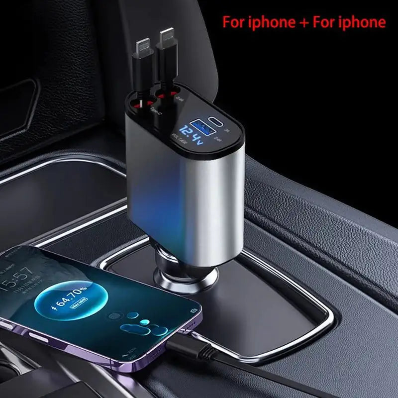 Retractable Car Charger - Glide Goods LLC